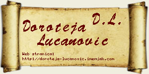 Doroteja Lučanović vizit kartica